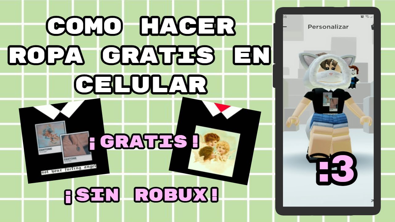 Como Crear Tu Propia Ropa En Roblox En Celular Youtube - como hacer mi propia ropa en roblox sin robux