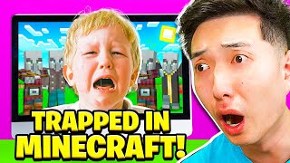 Kid GETS TRAPPED in MINECRAFT.. What Happens Next is SHOCKING!