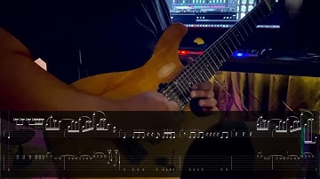 First Time using Drop F Tuning Thall/Djent/Progressive Riffs 2024 w/ Screen Tab