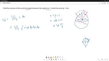 Using a Triple Integral in Spherical Coordinates to Find Volume