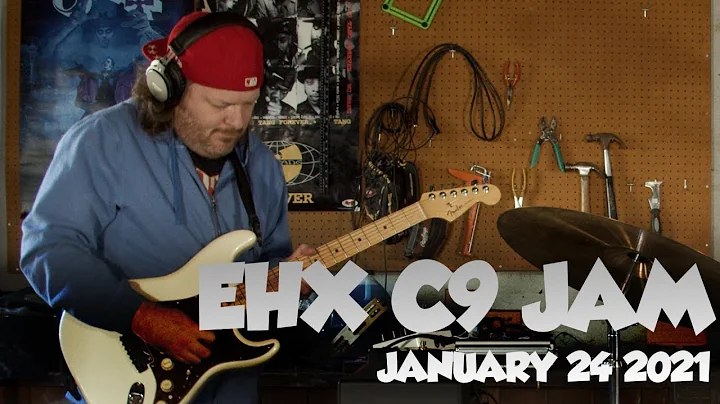 Boss RC 505 Looper EHX C9 Guitar Drum and Bass Jam...