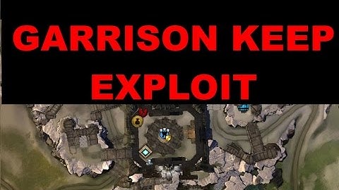 Guildwars 2 WvW, Dragonhunter Alpine Garrison Keep Exploit.