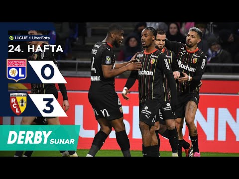 Derby | Lyon (0-3) Lens | 24. Hafta MAÇ ÖZETİ | Ligue 1 Uber Eats - 2023/24