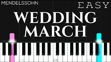 Mendelssohn - Wedding March | EASY Piano Tutorial