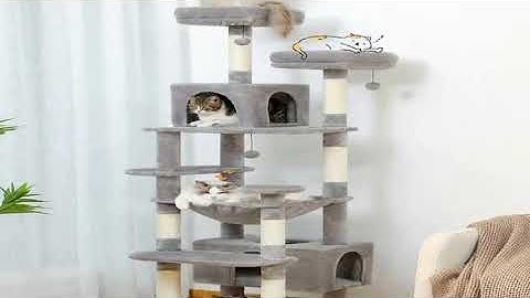 A must-have product! Large Cat Tree and Tower for Indoor Cats With Sisal-Covered Scratching Posts