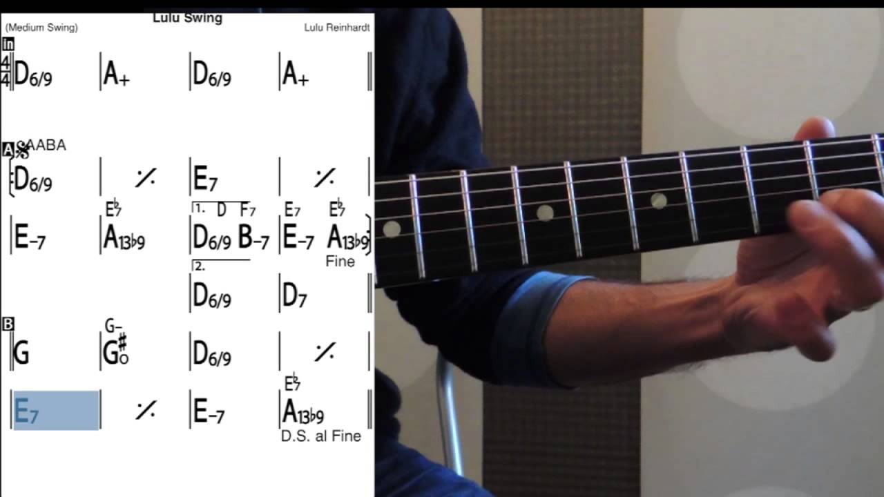 Lulu Swing - Guitar lessons - Slow tempo - Tab + Melody auf YouTube ansehen Lulu Swing - Guitar lessons - Slow tempo - Tab + Melody auf YouTube ansehen