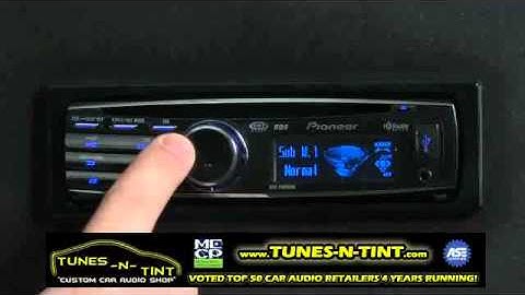 FAQ- DEH-P8300UB- Audio Settings