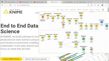 Machine learning - Text Mining avec Knime