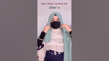 Easy Hijab Tutorial for School #hijab #hijabfashion #hijabstyle #hijabtutorial