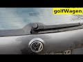 VW Golf 5 rear wiper arm removal / cameraman Wilhelm von Thurzo