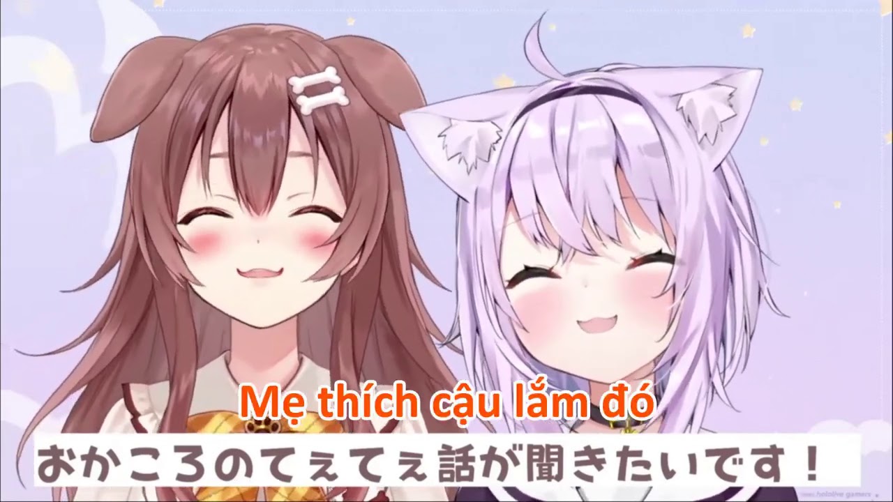 【Hololive Vietsub】Okayu và MẸ của Korone thích nhau. Tại sao Okayu không muốn sống cùng Korone ?