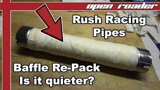 Rush Racing Pipe Baffle Re-Pack | Is it quieter?