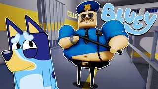 BLUEY ESCAPA de la PRISION de BARRY MEJORADA V2 | Las Aventuras de BLUEY en ROBLOX!