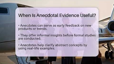 When Is Anecdotal Evidence Useful? - Everyday-Networking