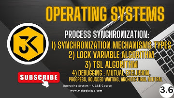 3.6 Synchronization Mechanisms Explained: Lock Variables & TSL Algorithms with Debugging Insights