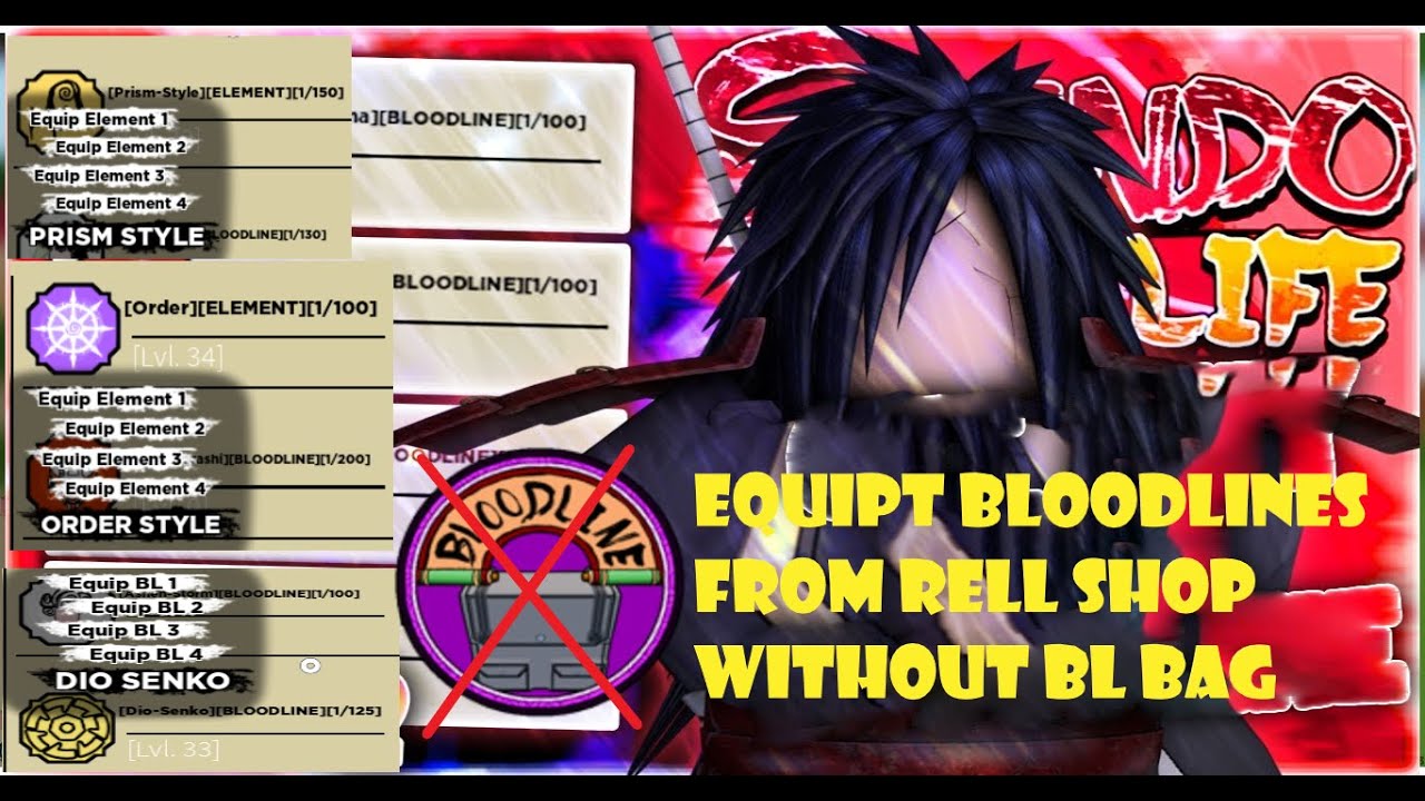 [160k Rell Coins] How To Equipt Bloodlines From Rell Shop Without Bl ...