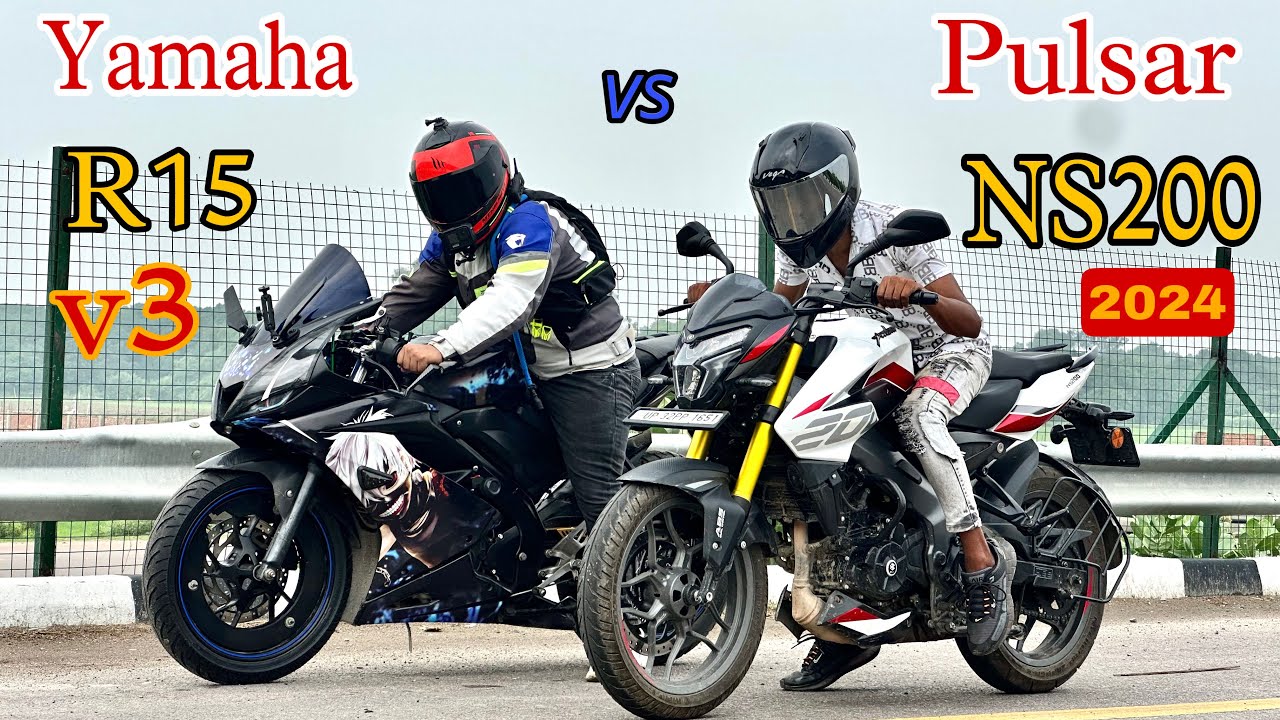 New Pulsar NS200 vs Yamaha R15M || Drag Race || TopEnd Test || old is
