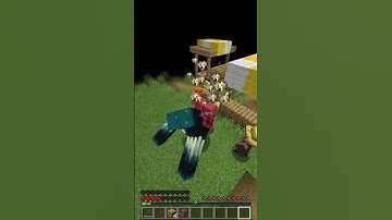 Minecraft, But If I Take Damage I Become Random Mob.... #minecraft  #shorts