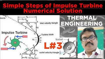 Impulse turbine numerical concept in english | Steam turbine |Thermal engineering |B.tech