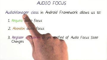 Serviço AudioManager