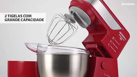 Review em vídeo: Batedeira Planetária Mondial - BP-02P-R-TI