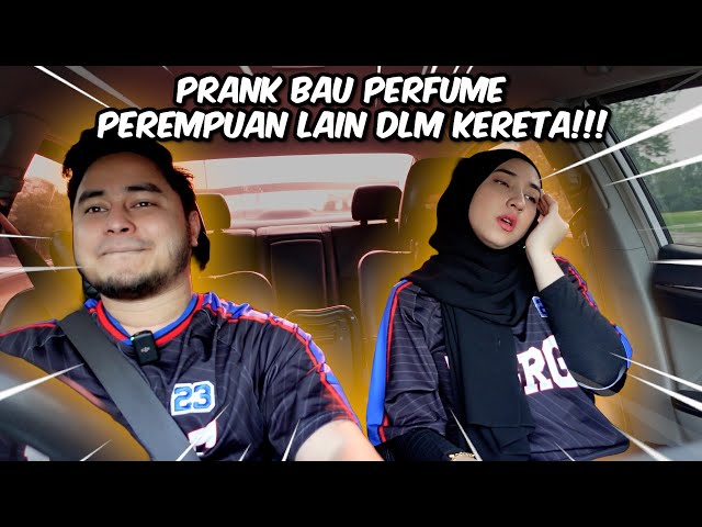 PRANK BAU PERFUME PEREMPUAN LAIN DALAM KERETA !!! class=