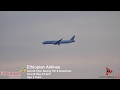 [4k] Ethiopian Airlines Boeing 787-9 Dreamliner landing @ EWR.