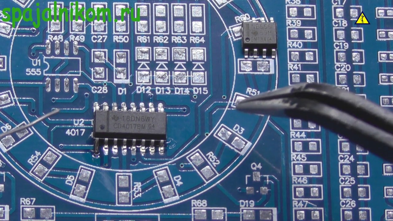 КАК ПАЯТЬ SMD КОМПОНЕНТЫ СВОИМИ РУКАМИ - YouTube