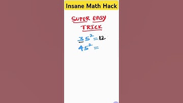 🤯 Mind-Blowing Trick to Square Numbers Ending in 5 in SECONDS! 🚀🔥#MathHack #SquaringTrick#MentalMath