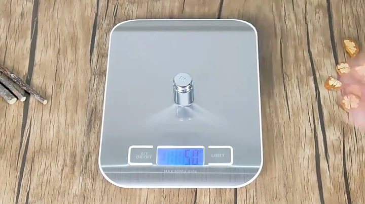 10kg/1g Electronic Kitchen Scale with Precision Stainless Steel Digital Food Scale Backlit LCD