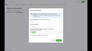 Celebrity Encrypt text within a note for advanced content protection Profile