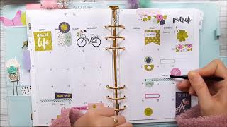 Mart Aylık Planım Carpe Diem Sticker Tablet Derle Topla Çalkala 2018