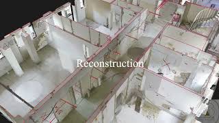 3D Point Cloud Video by AB 3D Scanning Services of a Fire Station under reconstruction