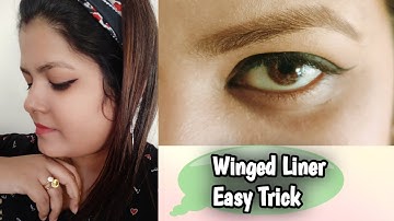 How To Get Easy Winged Eyeliner | Glam Priya❤️