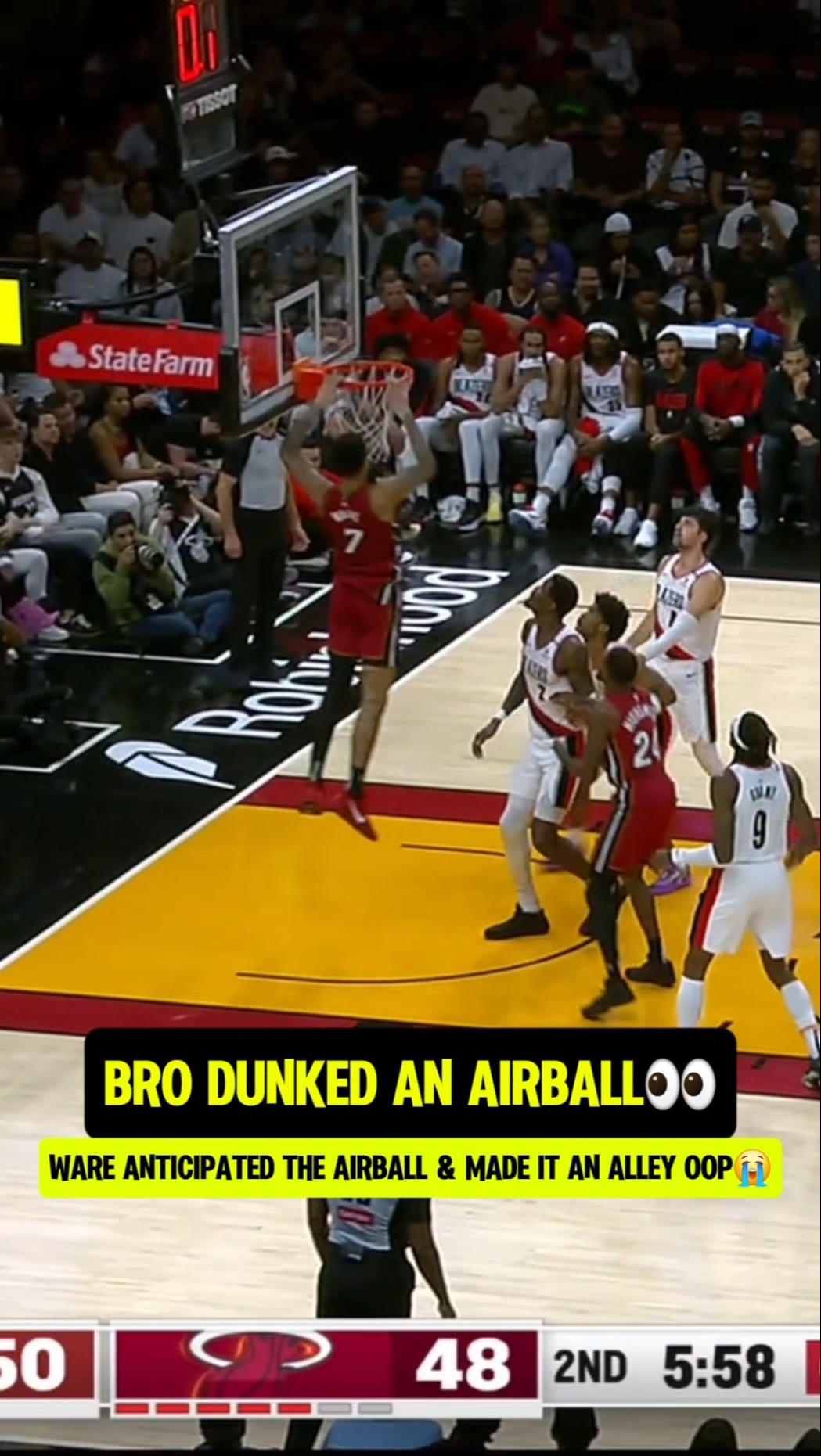 Airball ? Alley oop ✅️