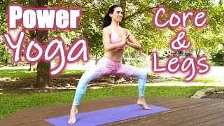 30 Minute Power Yoga for Waist Loss! Core & Leg Strength Workout, Twist Away Belly Fat & Metabolism