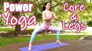 30 Minute Power Yoga for Waist Loss!  Core & Leg Strength Workout, Twist Away Belly Fat & Metabolism screenshot 4