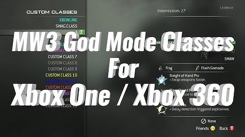 MW3 God Mode Classes / Unlock All - Doing Giveaways!