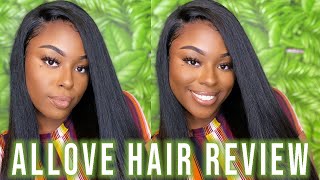 MOST REALISTIC STRAIGHT WIG EVER FOR BLACK  WOMEN!! || Allove Hair Review + Unboxing|| Lexsa Marie