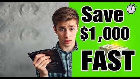 How to Save $1,000 Fast (Even If You’re Broke) #financialfreedom