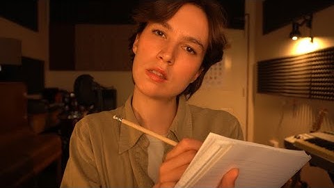 ASMR Face Touching And Note Taking (impersonal attention)
