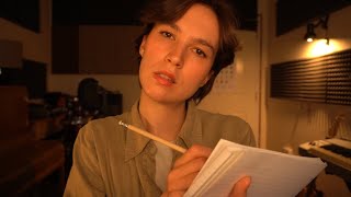 Asmr Face Touching And Note Taking Impersonal Attention 