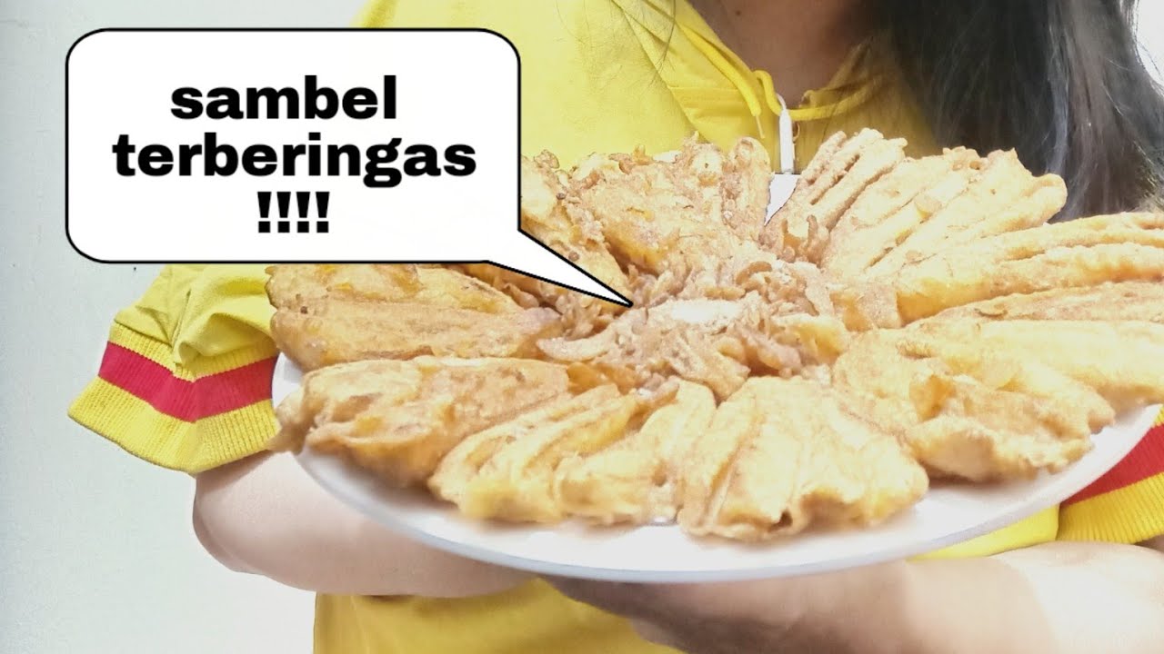 MUKBANG PISANG GORENG KIPAS SAMBEL TERASI - YouTube