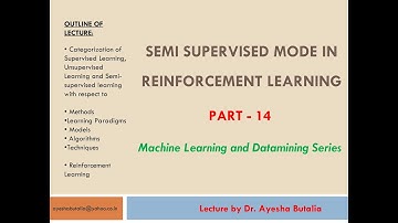 Semi Supervised mode in reinforcement learning: Session by Dr. Ayesha Butalia