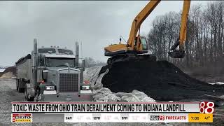 Toxic waste from Ohio train derailment coming to central Indiana landfill