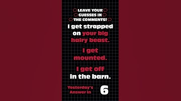 Can You Guess the Innocent Answer? | Dirty Minds Daily Challenge December 6th 2024 #shorts