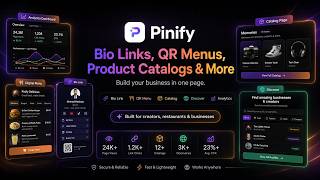 Pinify: Bio Link, QR Menu & Product Catalog Builder for Small Businesses #smallbusiness