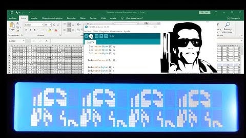 LCD 16X2 Arduino caracteres personalizados Rápido