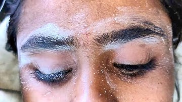 Eyebrow threading tutorials for thick hair.