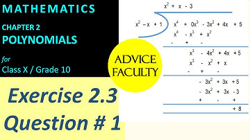 #NCERT Class 10 Math-Ch 2-Exercise 2.3-Question#1-Divide polynomial p(x) by g(x)|#CBSE, #ICSE|#00036